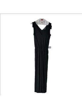 LAUNDRY BY SHELLI SEGAL womens Matte Jersey Shoulder Tie Jumpsuit, Black size 2